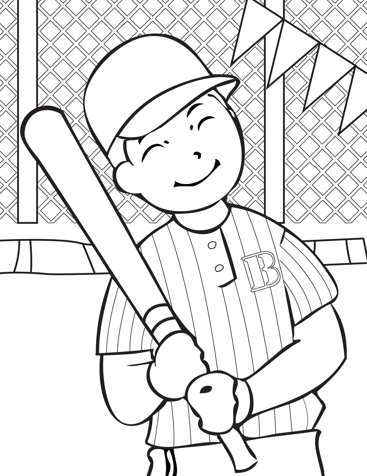 Baseball kolorowanki
